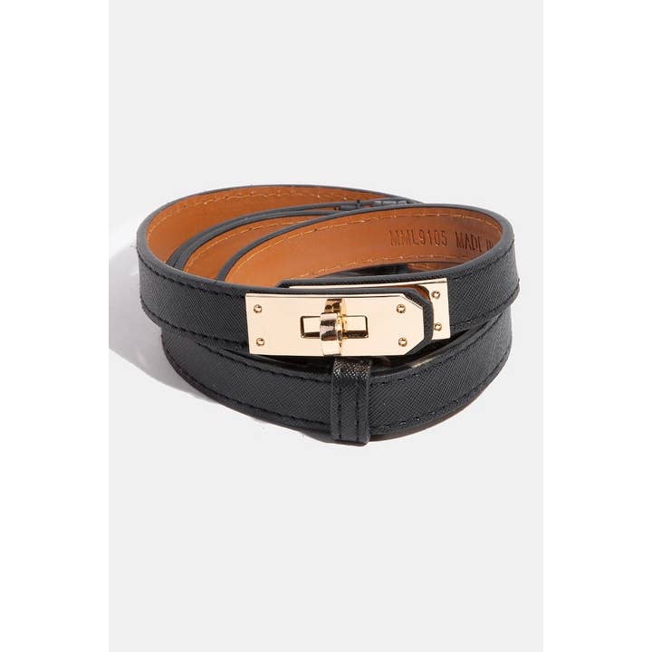 Collections by Fame Accessories - Wholesale Belt - Women's - Womens Thin Adjustable Turn Lock Belt