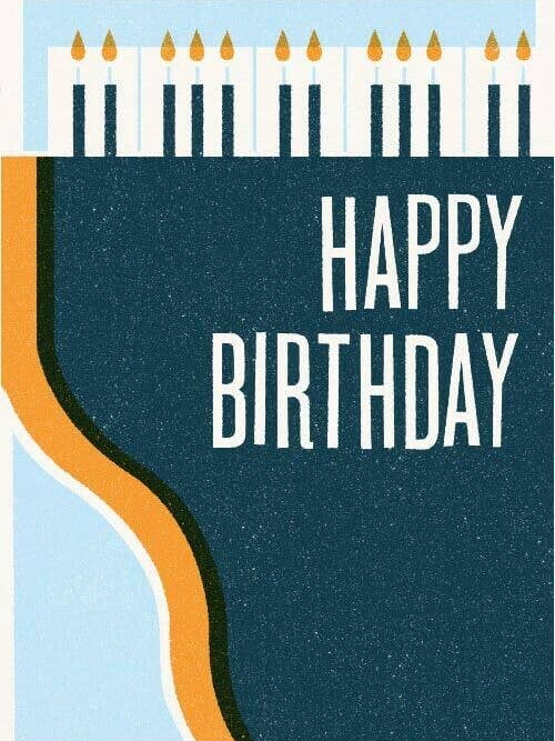 Feliz Aniversário Grande Piano Teclado Arte Cartão de Saudações por atacado de Card Carnival