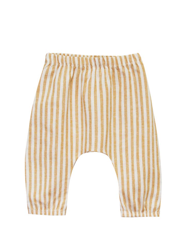 mustard stripe Woven Baby Pant for wholesale on Faire