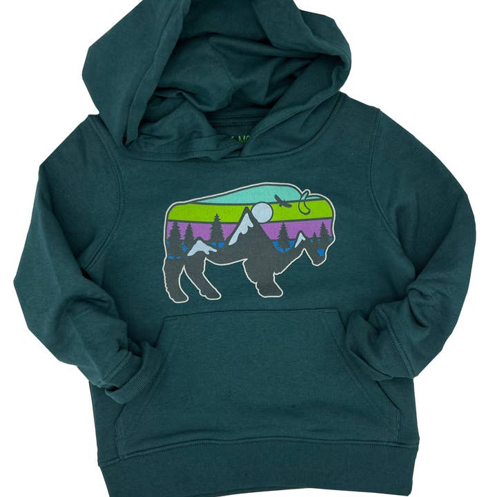 WILD SPIRIT MATE - Toddler + Youth Hoodie Sweatshirt for wholesale by Little Mate Adventures