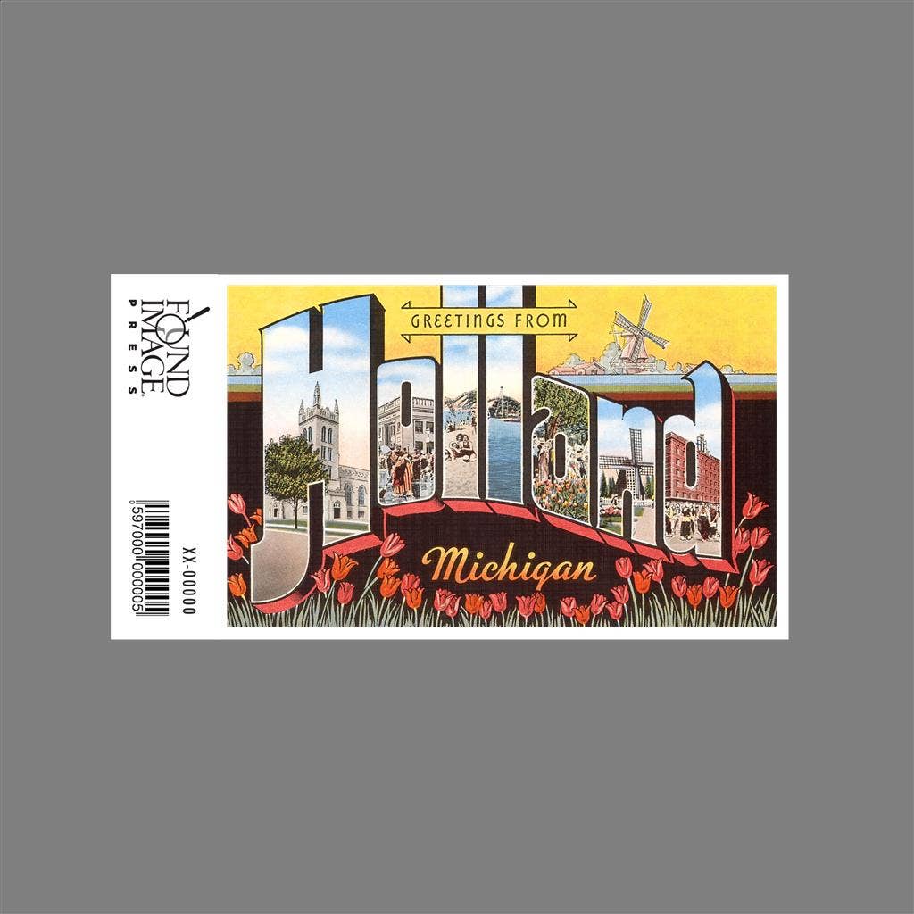 Found Image Press - Wholesale Sticker - Sticker MI-205 Greetings from Holland1