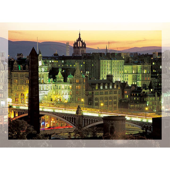 Stor lykønskningskort North Bridge & Old Town Edinburgh for engroshandel hos Island Blue Publishing