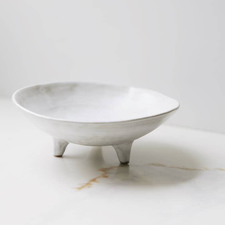 Fodory - Wholesale Decorative Plate/Dish/Bowl - Footed Ceramic Display Bowl