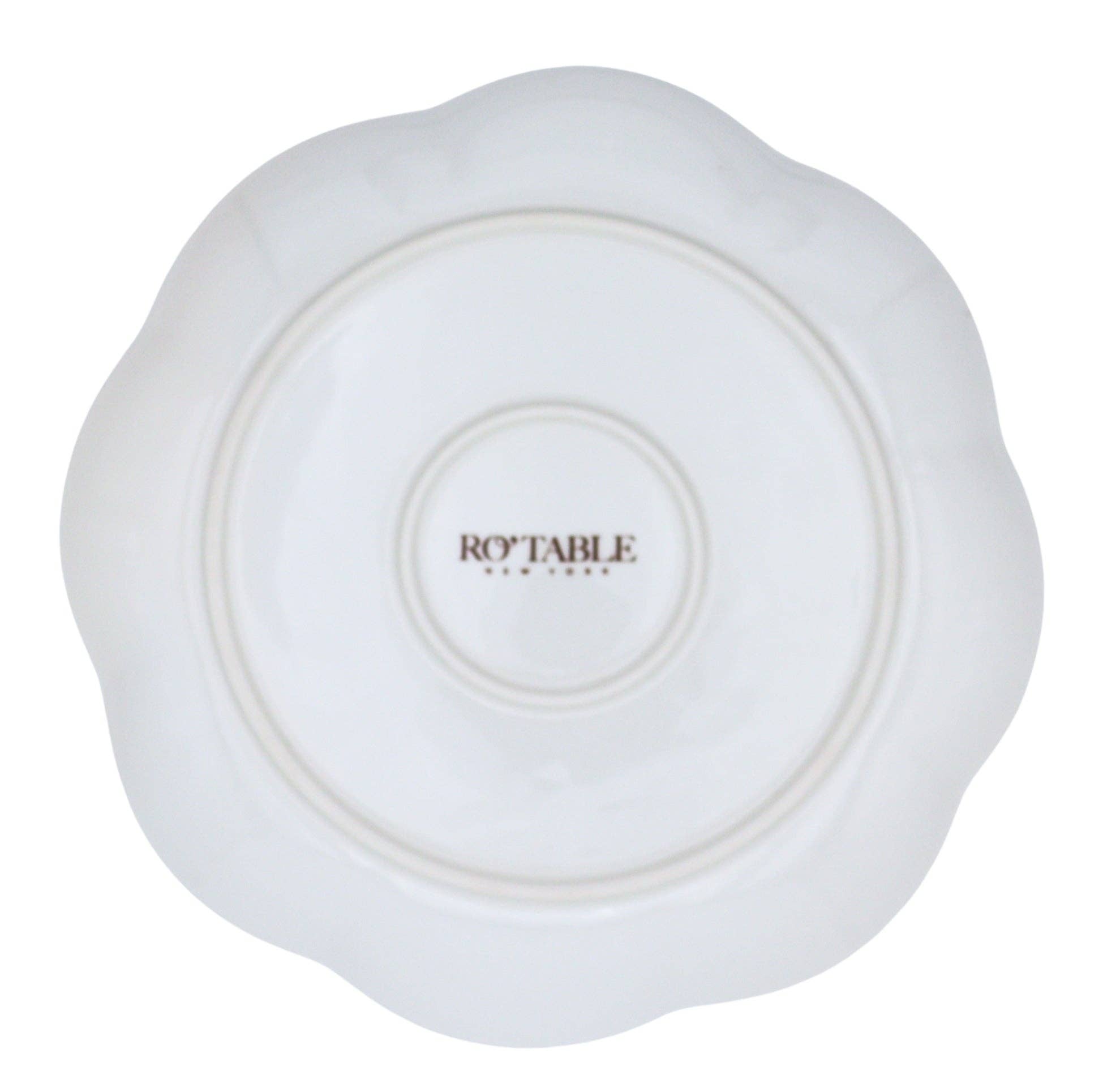 Ro’Table NYC - Vendita all'ingrosso Piatto - Piatto Antipasto Scalloped Fabled Flora - Confezione da 12 Piatti (+3 Piatti Bonus)8