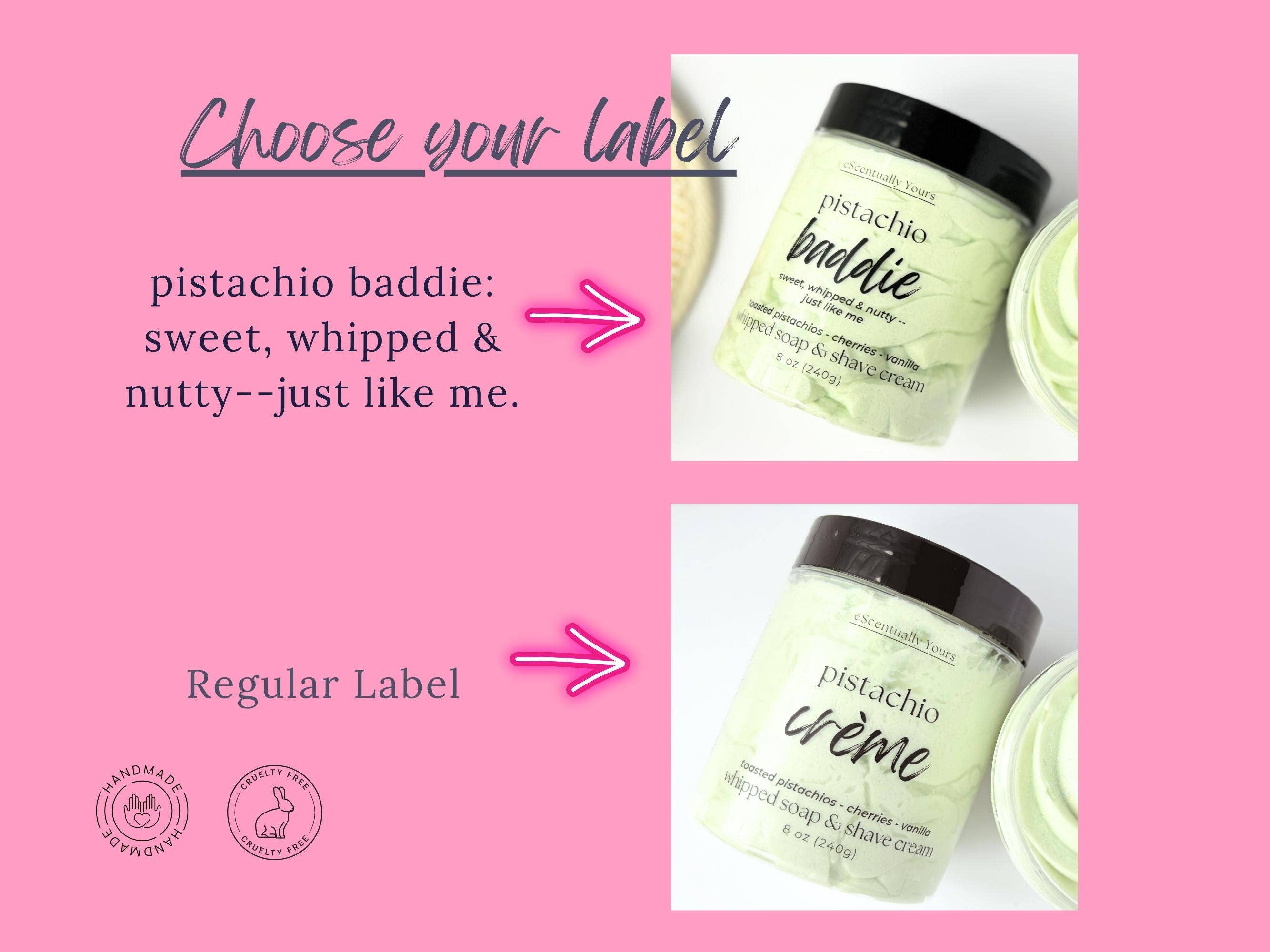 eScentually Yours - Wholesale Body Scrub/Exfoliant - Pistachio Crème Whipped Soap & Foaming Sugar Scrub5