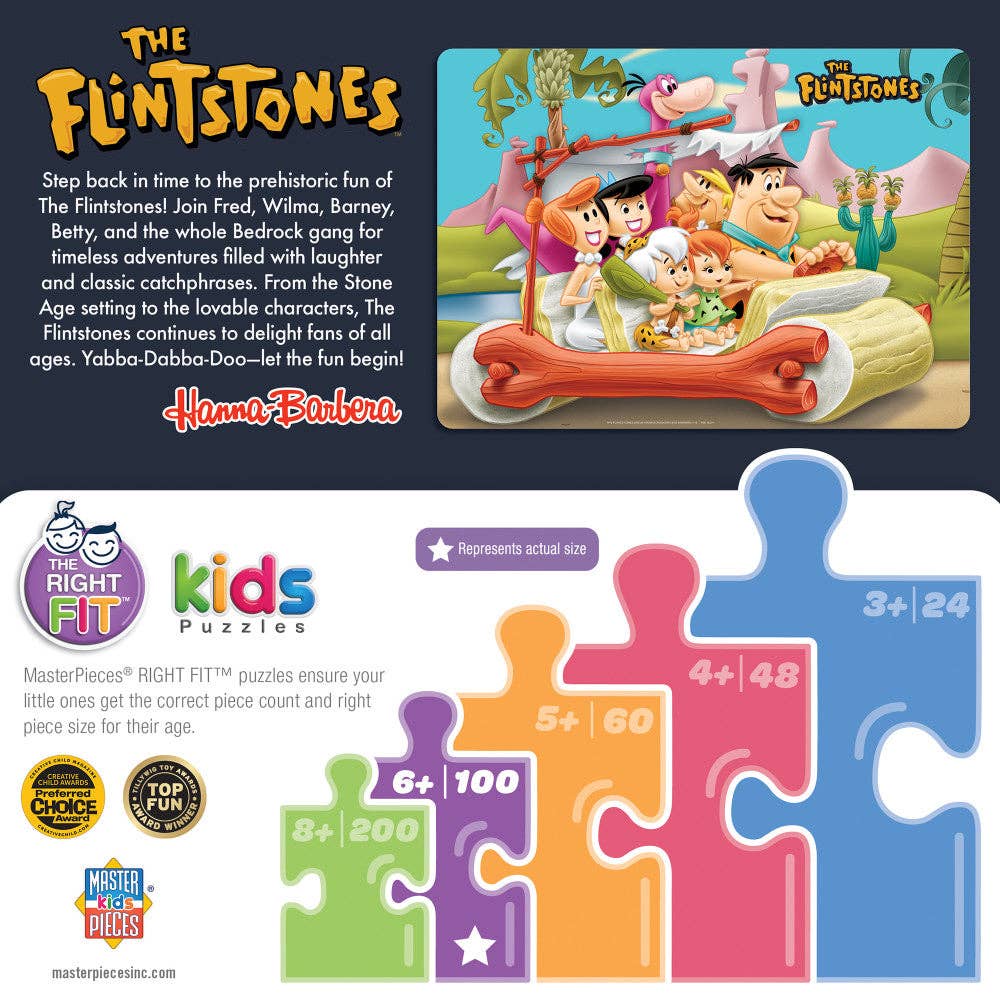Masterpieces Puzzles - Wholesale Puzzle - Kids - The Flintstones - Yabba Dabba Doo 100 Piece Jigsaw Puzzle2