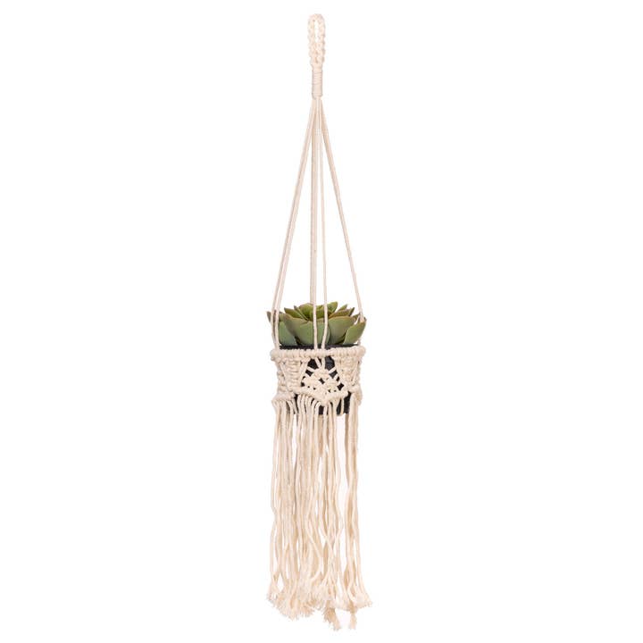 Macrame-plantenhanger RONIA voor wholesale door QNODI