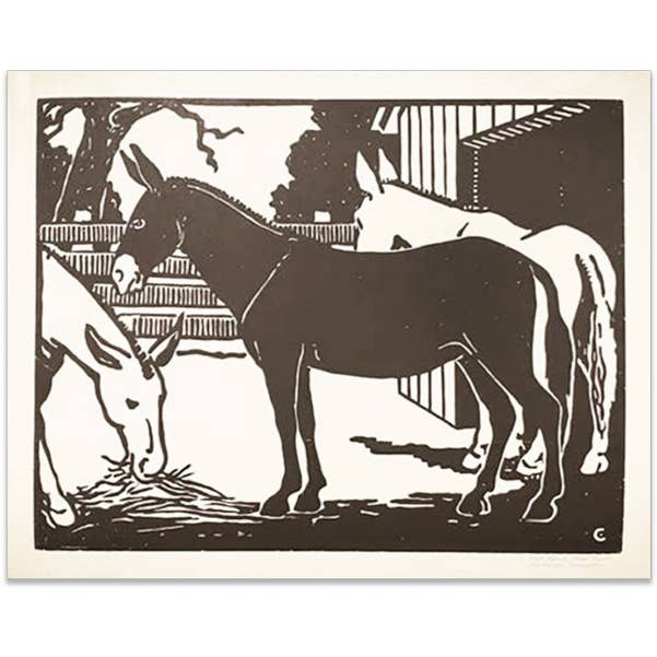 Hatch Show Print - Wholesale Art Print - Barnyard Mule Print