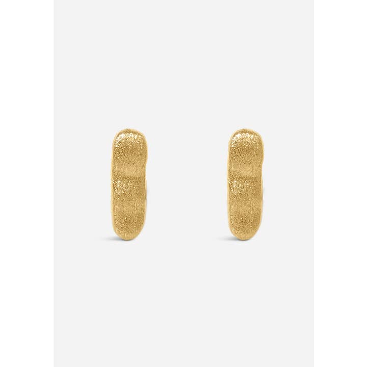 Porter Lyons - Wholesale Stud/post earrings - Ripple Gold Bar Threaded Flat Back Earring | Single3