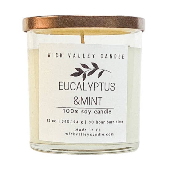 Eucalyptus and Mint for wholesale by Wick valley candle