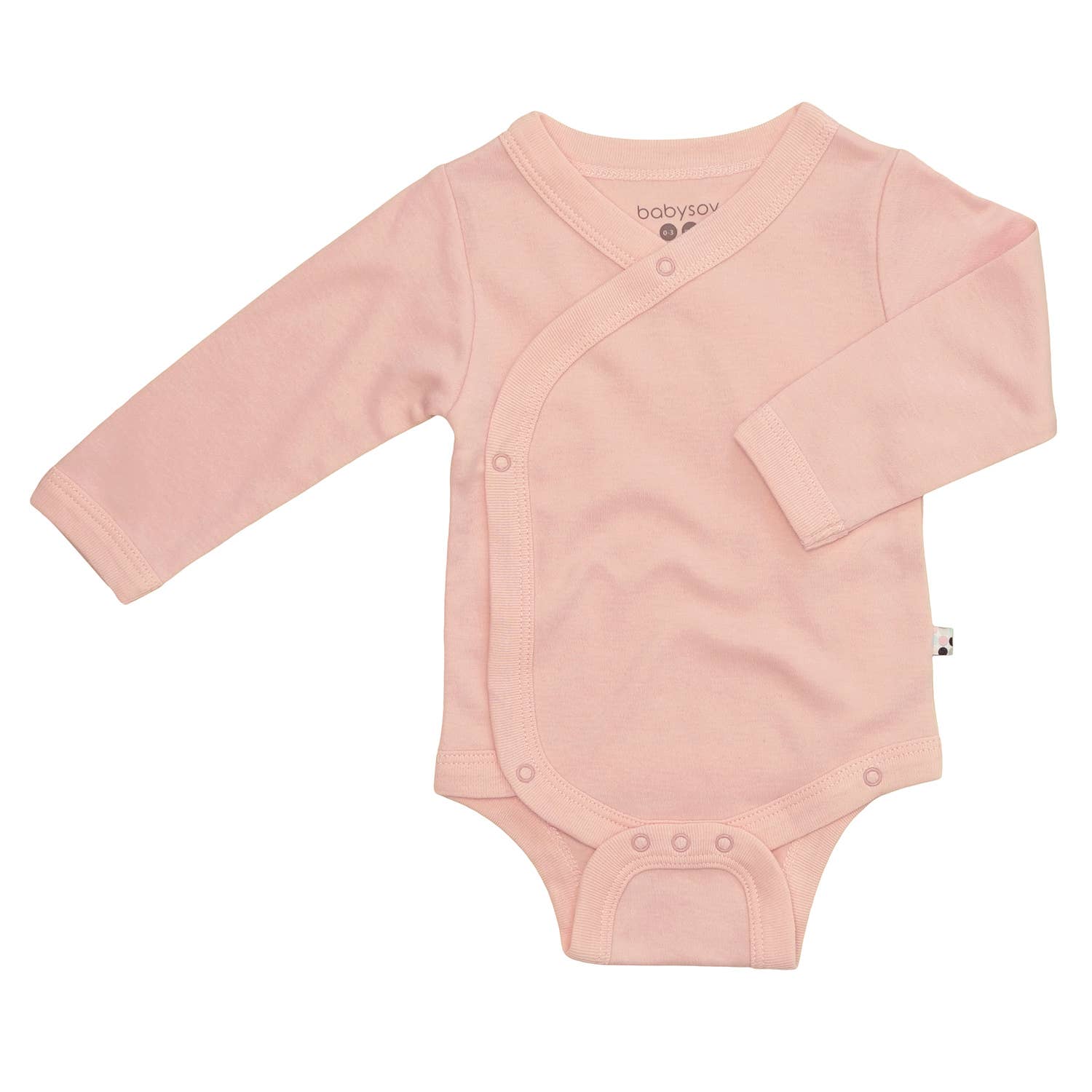 babysoy Inc – Engroshandel Bodysuit - Baby – Babysoy moderne kimono-bodystocking i ensfarvet design9