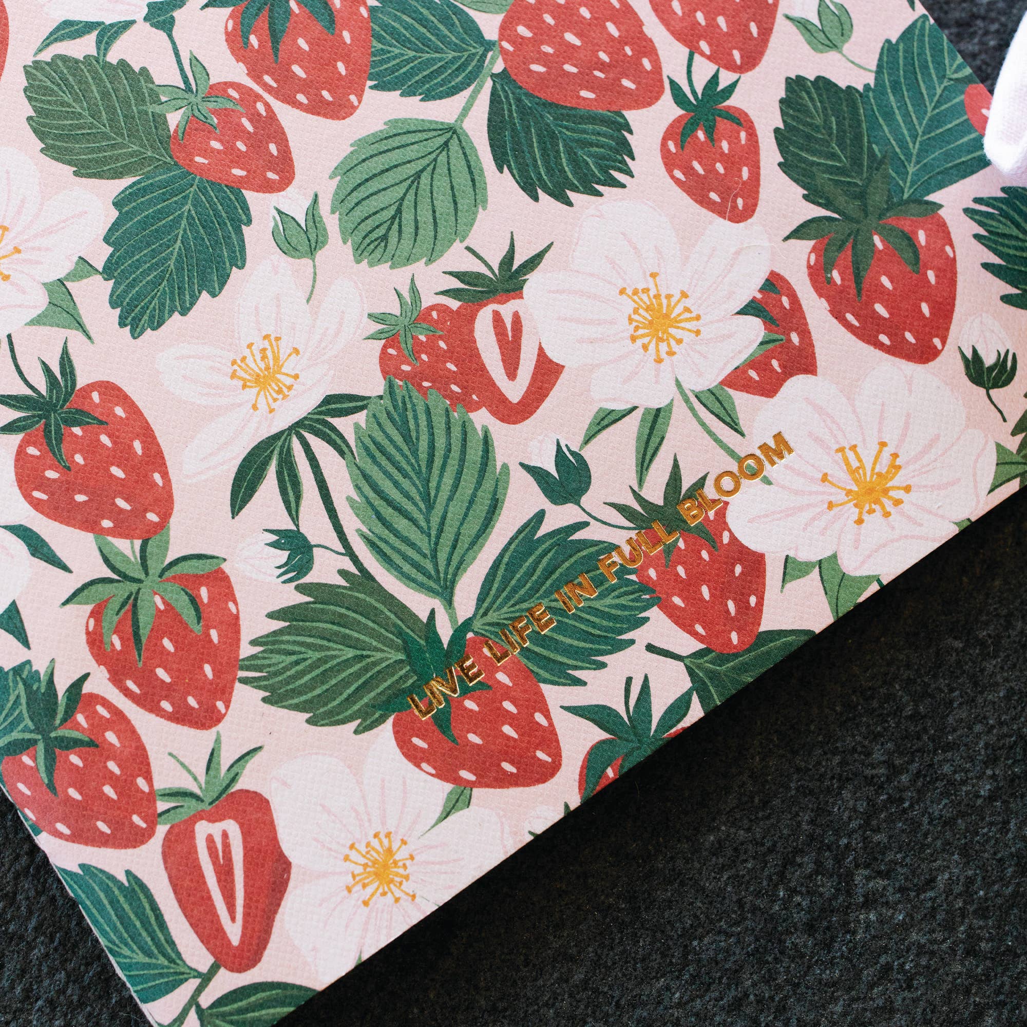 Paper Farm Press - Wholesale Notebook - Live Life in Full Bloom Strawberry Patch Stitched Notebook1