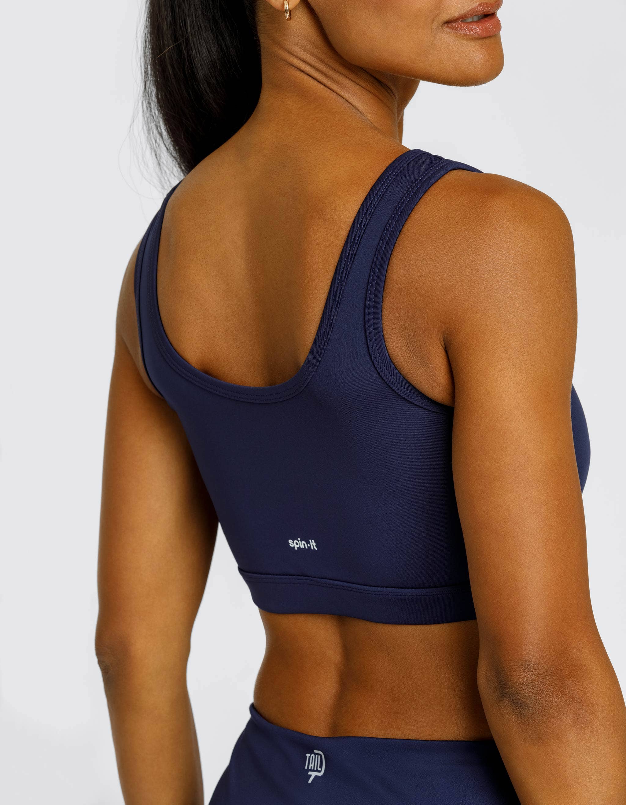 Spin-It - Wholesale Sports Bra - Women's - BARB MEDIUM SUPPORT SPORTS BRA - NAVY BLUE3