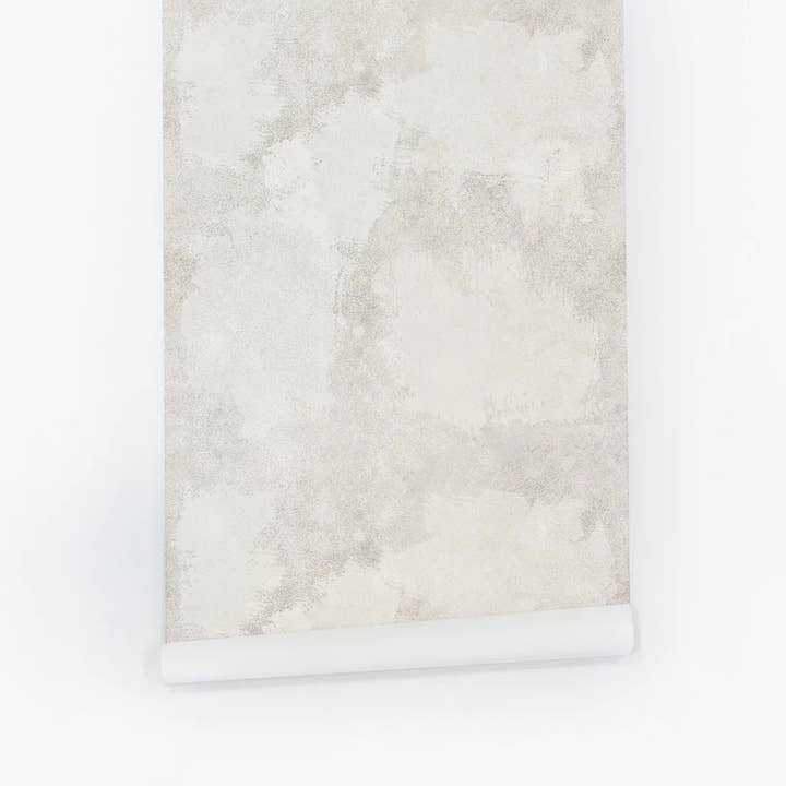 Livettes Wallpaper - Wholesale Wallpaper - Light Beige Concrete Limewash Removable Wallpaper2