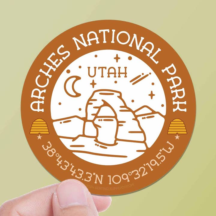 Arches National Park Sticker, Moab Utah Decal for wholesale by Sentinel Supply