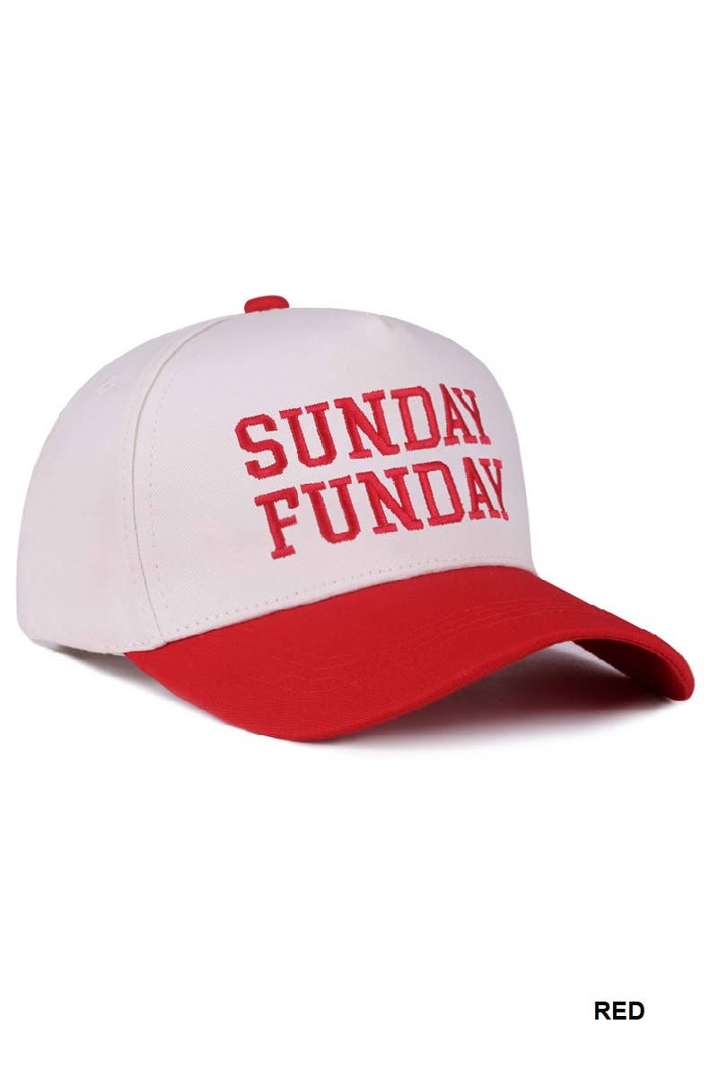 42POPS – wholesale Baseball cap – Women's – .....Sunday Funday Two Tone Canvas Cotton Cap SI-285454