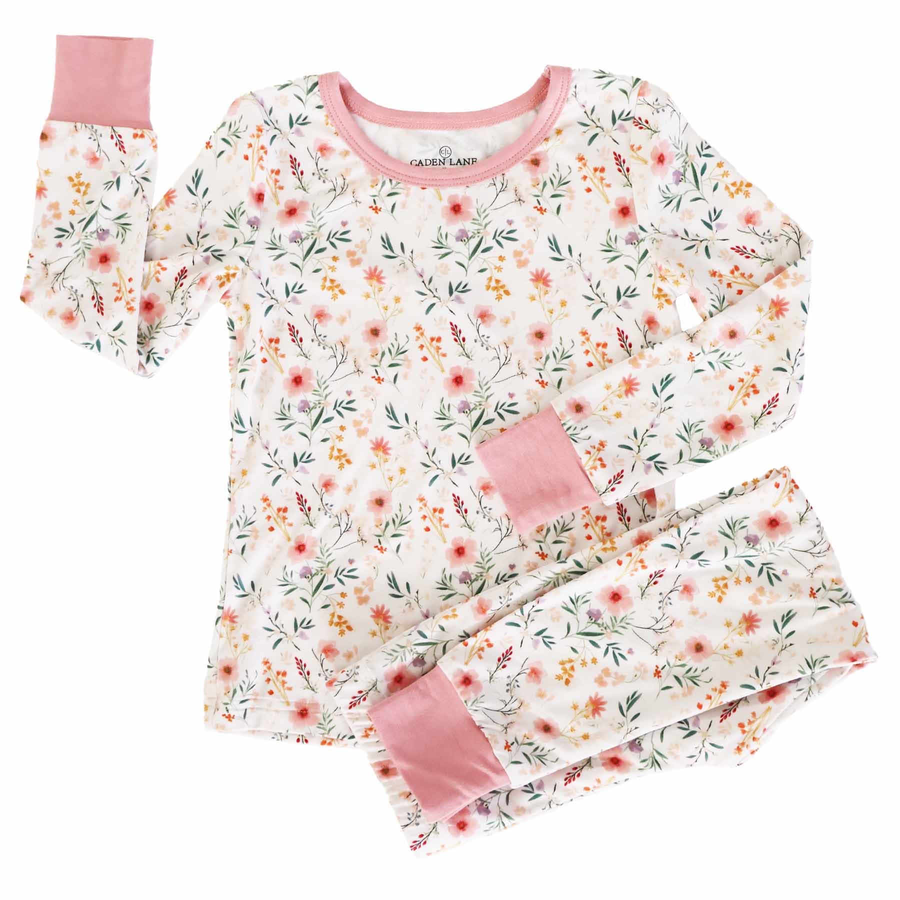 Caden Lane - Wholesale Sleepwear Set - Kids - Winnie's Wildflowers Two Piece Pajama Set11