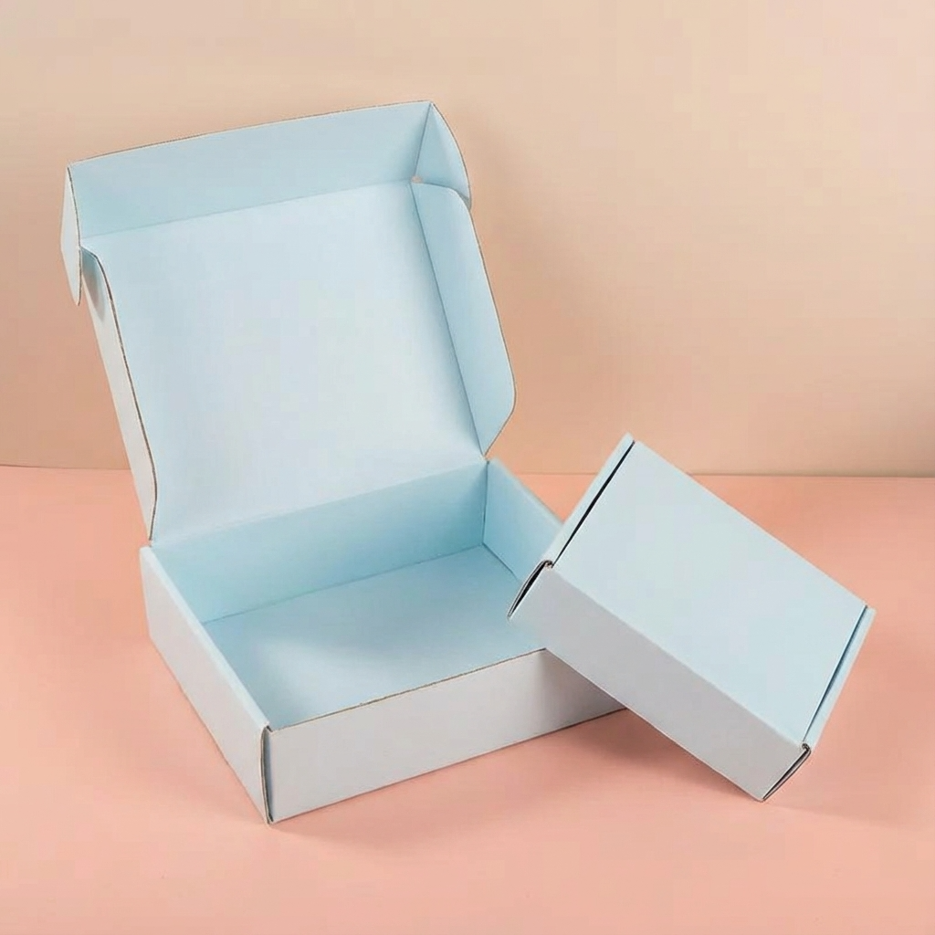 ByHome - Wholesale Gift Box - 48pc, 4 sizes Blue Corrugated Cardboard Mailer Shipping Box2