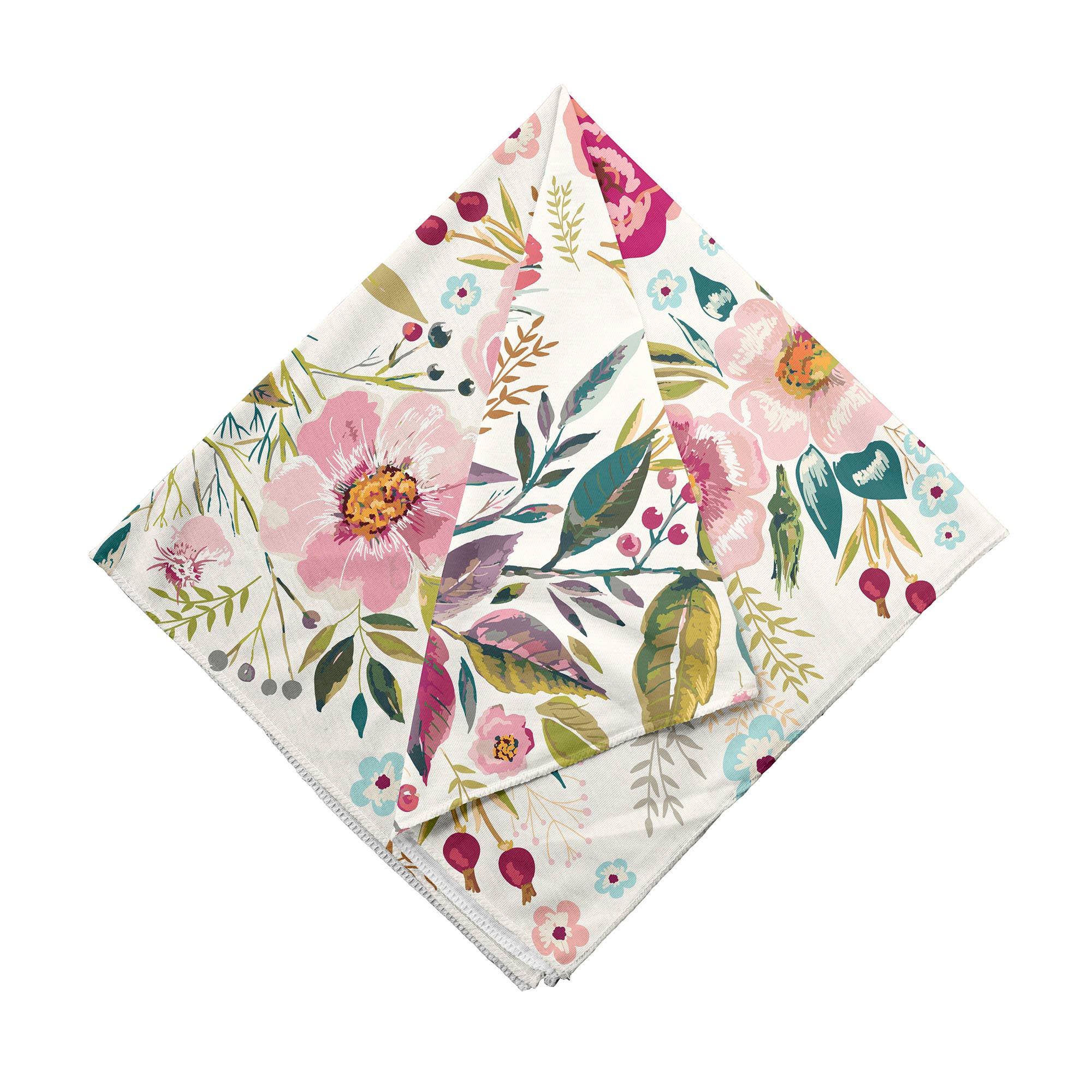 Ambesonne - Wholesale Bandana - Unisex - Floral Bandana Unisex Boho Flowers and Petals Pattern 22"2