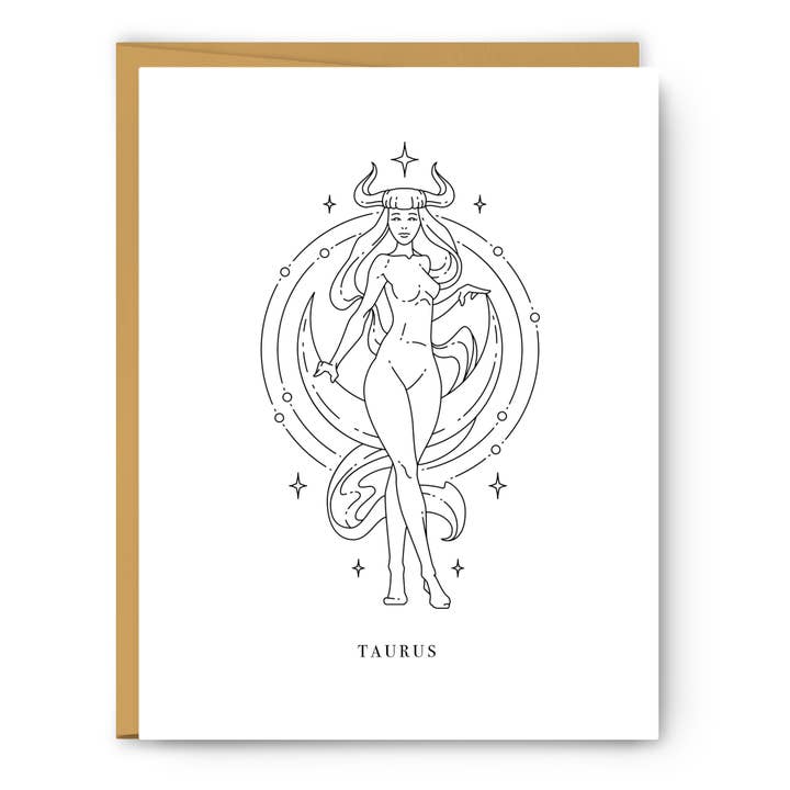 Signe du zodiaque Taureau - Carte quotidienne pour la vente par Footnotes
