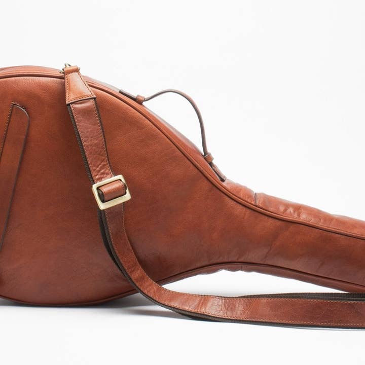 Hildebrand Sweden – wholesale Sportväska – Unisex – Lyx Läder Tennisväska Cognac