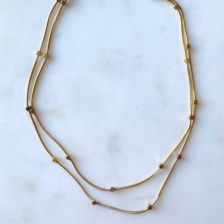 KNOX | Chaîne Serpent Double Couche pour la vente par Alexandra Kathlyn Accessories