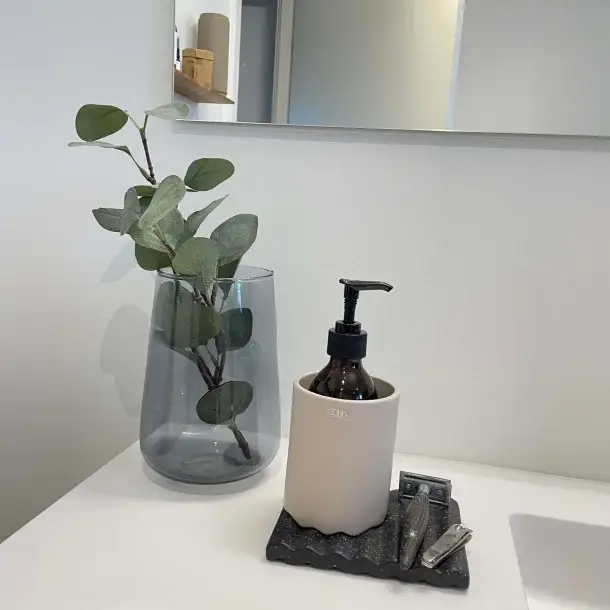 Lübech Living - Wholesale Decorative Tray - Wave Tile, Black Matte2