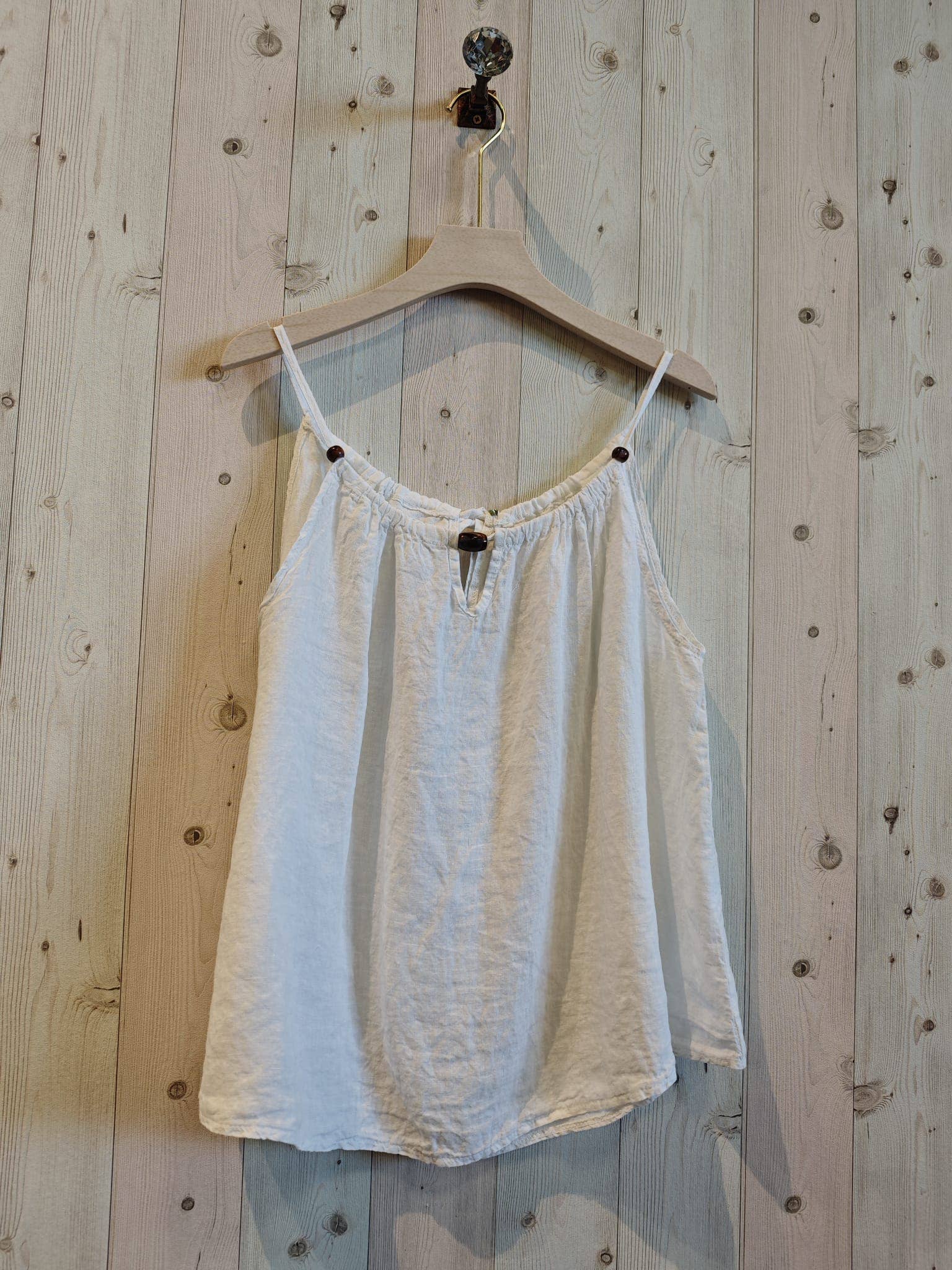 Linen & More - Wholesale Blouse - Women's - REF 18039 100% LINEN TANK TOP2