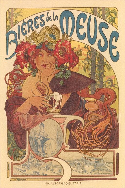 Found Image Press - Wholesale Stationery/Notecard Set - Greeting Card BV-340 Bieres de la Meuse0