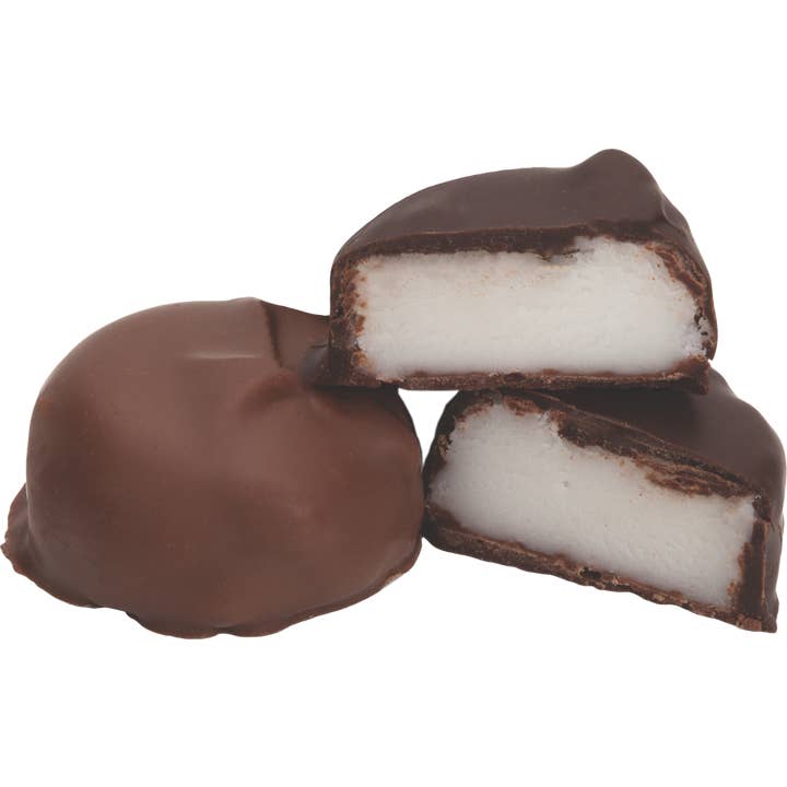 Coblentz Chocolates, Dark Choc Peppermint Patties, 5lb Box for wholesale by Grandpa Joe's Candy Shop