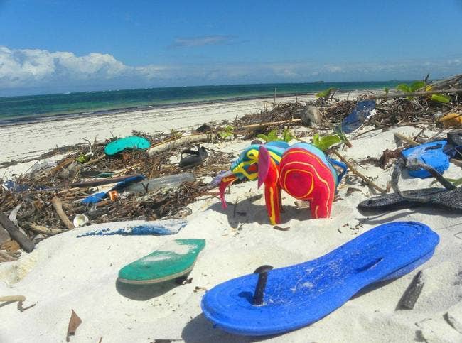 Ocean Sole - Wholesale Sculpture - Kenyan Heritage Elephant Flip Flop Sculpture5