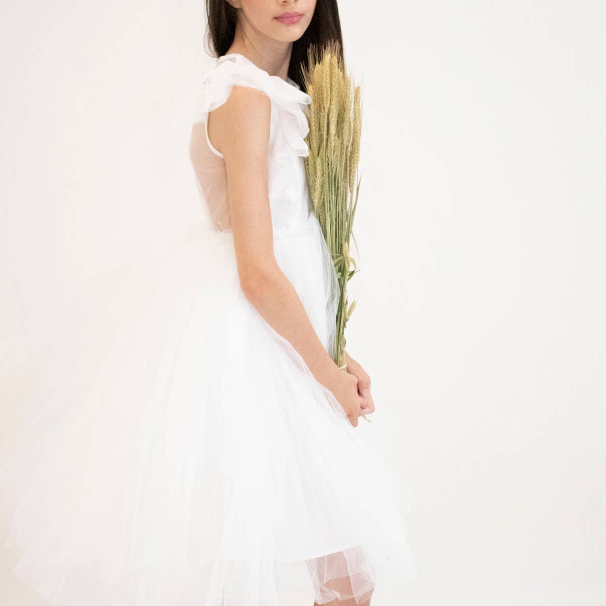 Yuko B - Wholesale Dress - Kids - CLARA girl's dress - White11