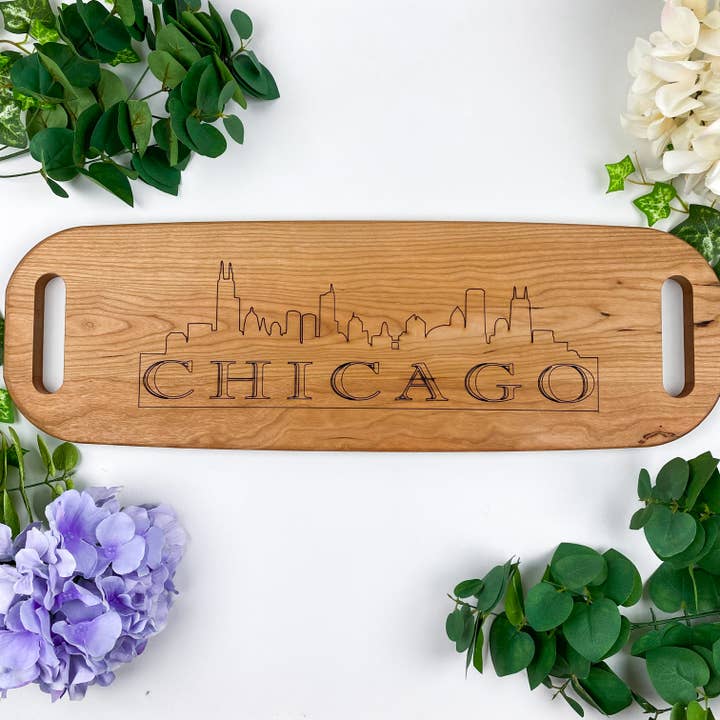 Cherry Platter Serving Board - Customized Cutting Board for wholesale by Buzzee Boards USA