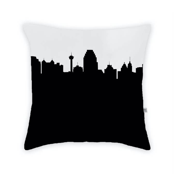 San Antonio TX Skyline - Almohada grande para venta al por mayor de Anne Cate