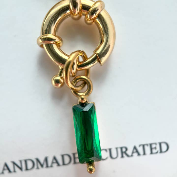 Natalie Clare Collections - Wholesale Pendant/Charm Necklace - The Emerald Necklace