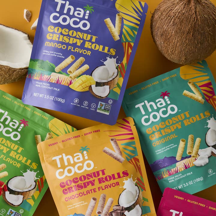 Thai Coco - Wholesale Cookie - Mango Coconut Crispy Rolls - 3.5 oz4