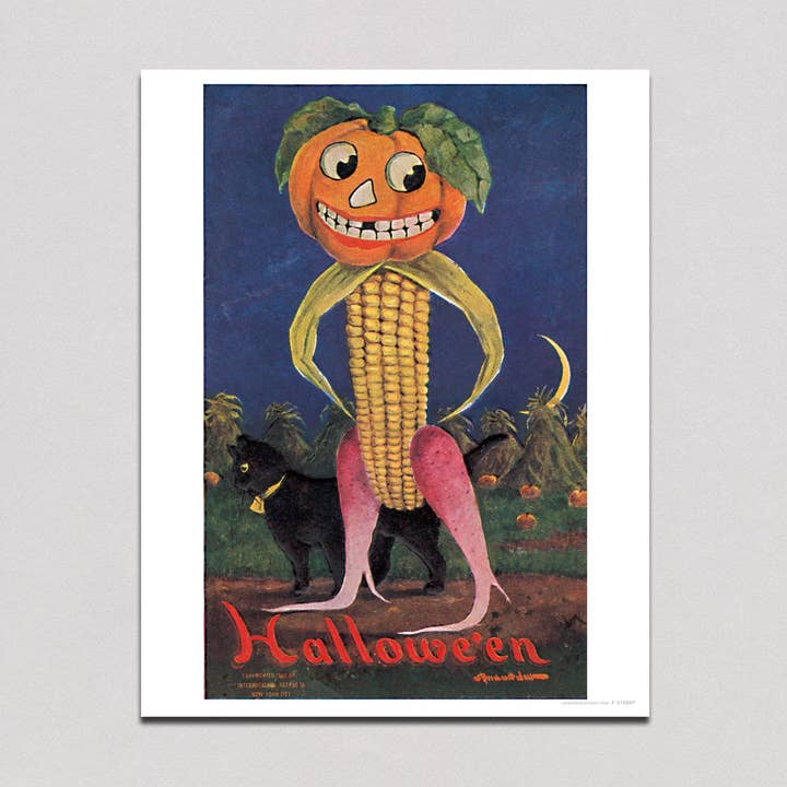 Korenman met pompoenkop - Halloween-print voor wholesale door Laughing Elephant