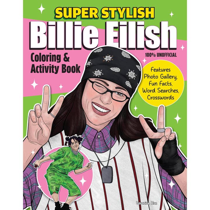 Fox Chapel Publishing - Wholesale Coloring & Activity Book - Kids & Baby - 10-Copy Display - Super Stylish Billie Eilish Coloring & Act1