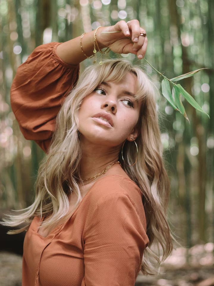 Large + Skinny Gold Hoops for wholesale by Malabella Jewels