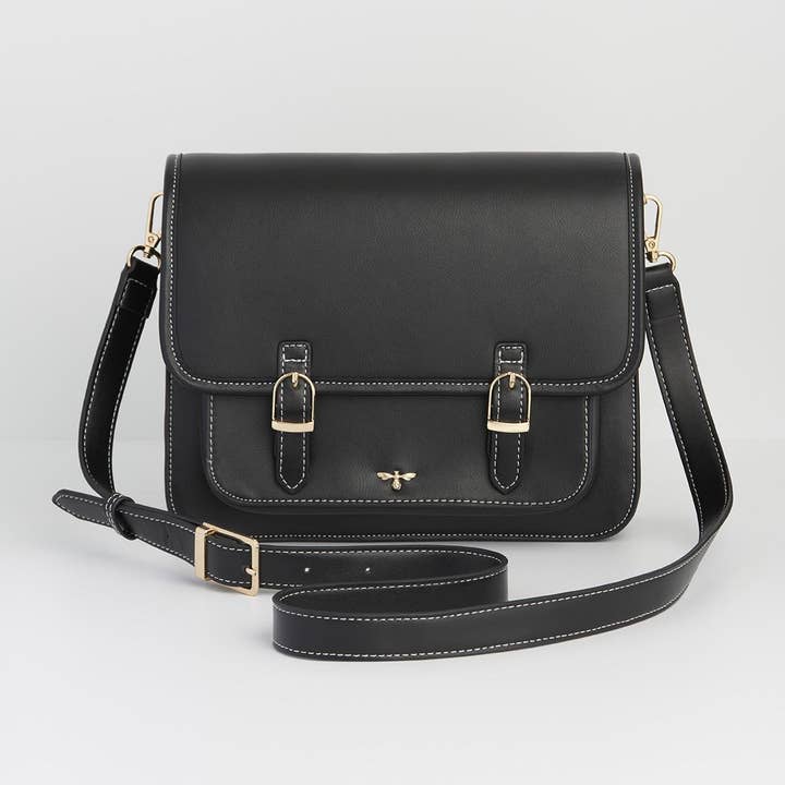 Fable England - Wholesale Satchel - Women's - FABLE Magical Mushrooms Black Satchel
