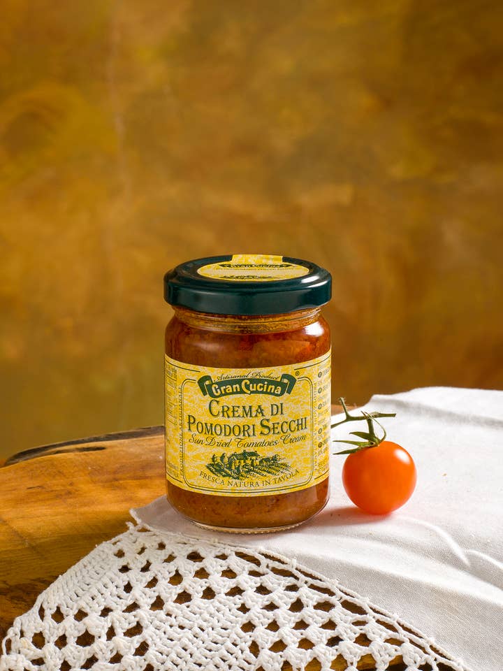 Sun-Dried Tomato Olive Oil Cream 130g for wholesale by TAB GREEN LINE SRL (Gran Cucina)