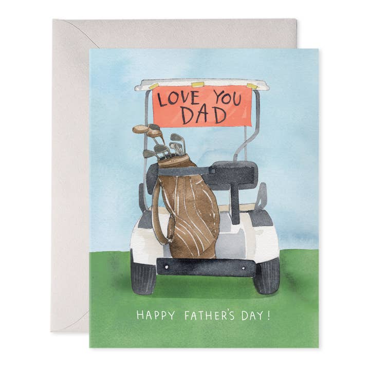 Golf Cart Dad Father’s Day Greeting Card for wholesale by E. Frances Paper