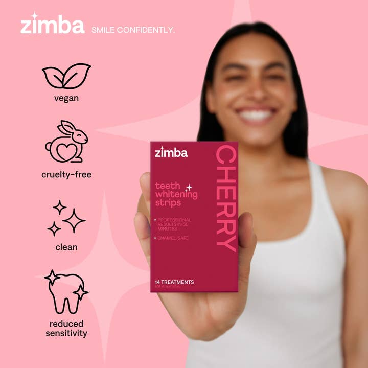Zimba Whitening – wholesale Teeth whitener – Cherry Teeth Whitening Strips2