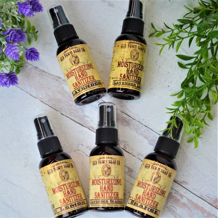 Old Town Soap Co. - Wholesale Hand Sanitizer - Hand Sanitizer -4 Essential Oil Blends -Protect your Health
