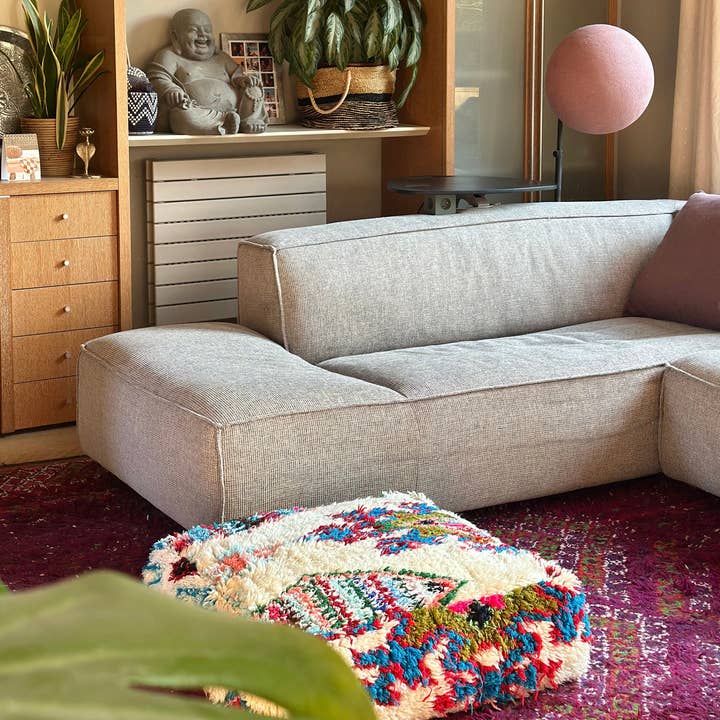 SOUK in the CITY - Wholesale Pouf - UNIQUE Upcycled Berber Poufs - PATCHWORK11