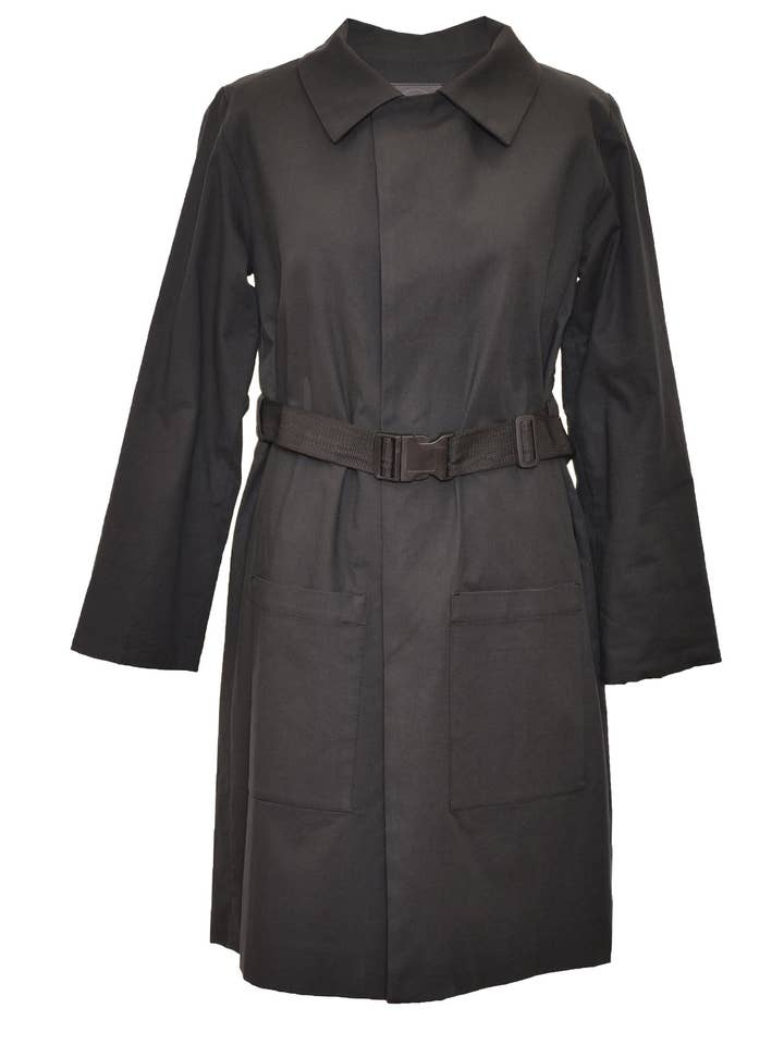 Trenchcoat Fly aus Bio-Baumwolle & Tencel™ - schwarz für den Großhandel von KOLO Berlin