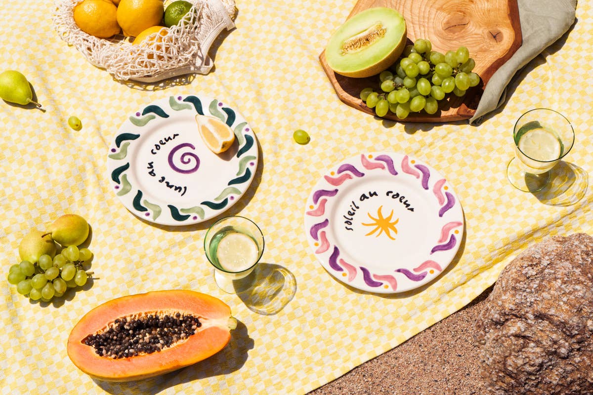 ACTOS - Wholesale Dinner Plate - Cala Secreta pink ceramic dessert plate  2