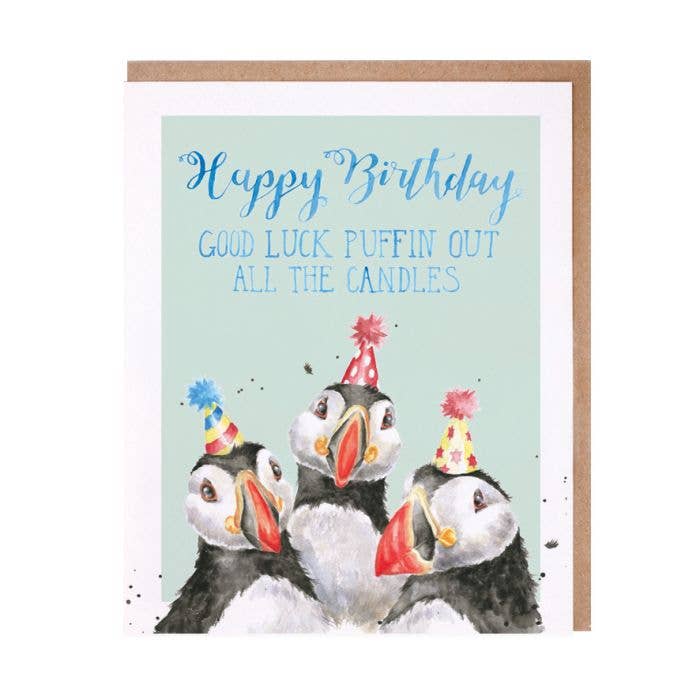 Birthday Candles (Puffin) for wholesale by Wrendale Designs