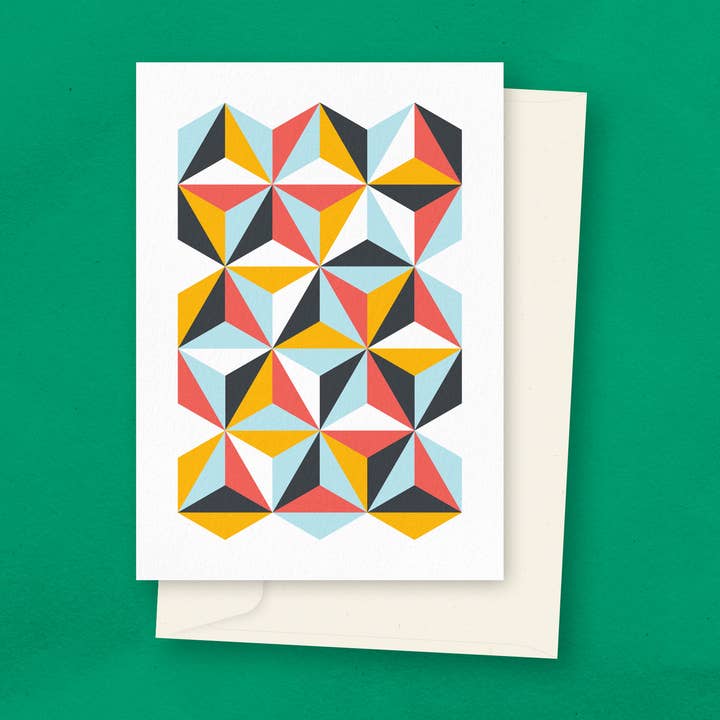 Kaleidoscope Greeting Card for wholesale by Paperchain Cards