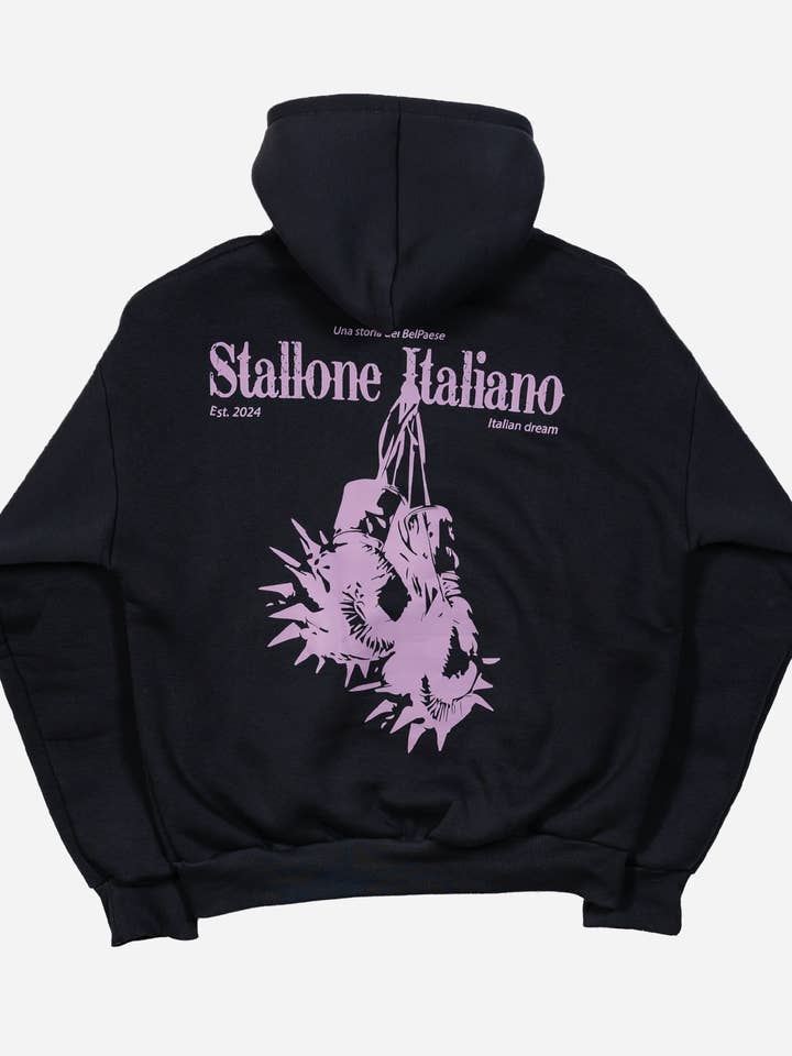 Hoodie Boxy Sparring Chumbo por atacado de Nero Ottico